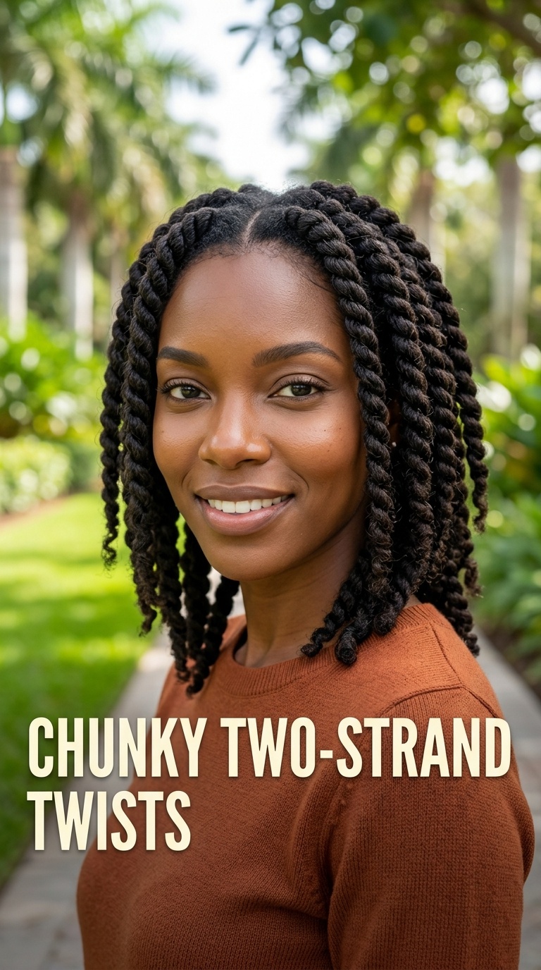 Chunky Two-Strand Twists
