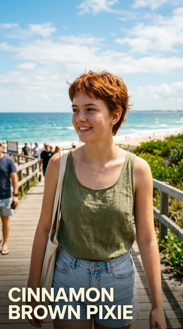 Cinnamon Brown Pixie