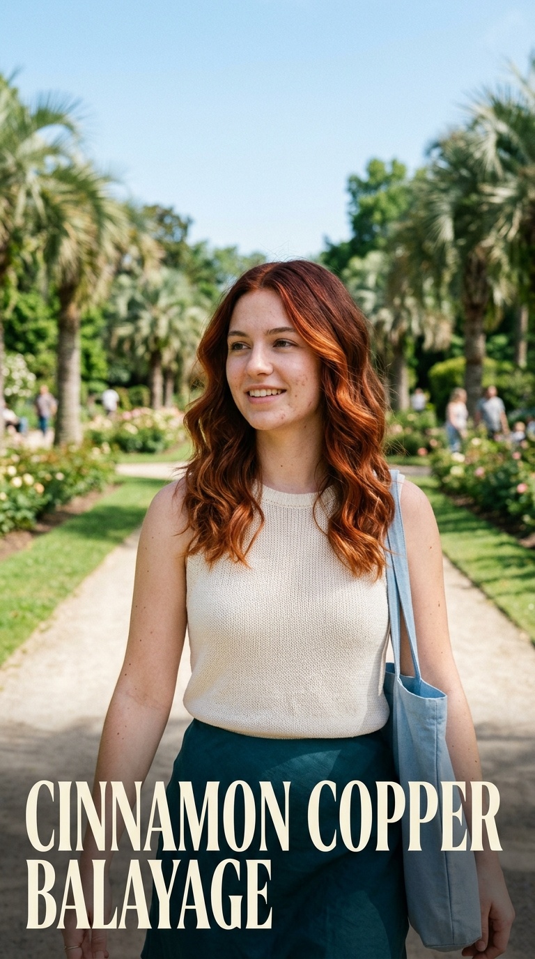 Cinnamon Copper Balayage