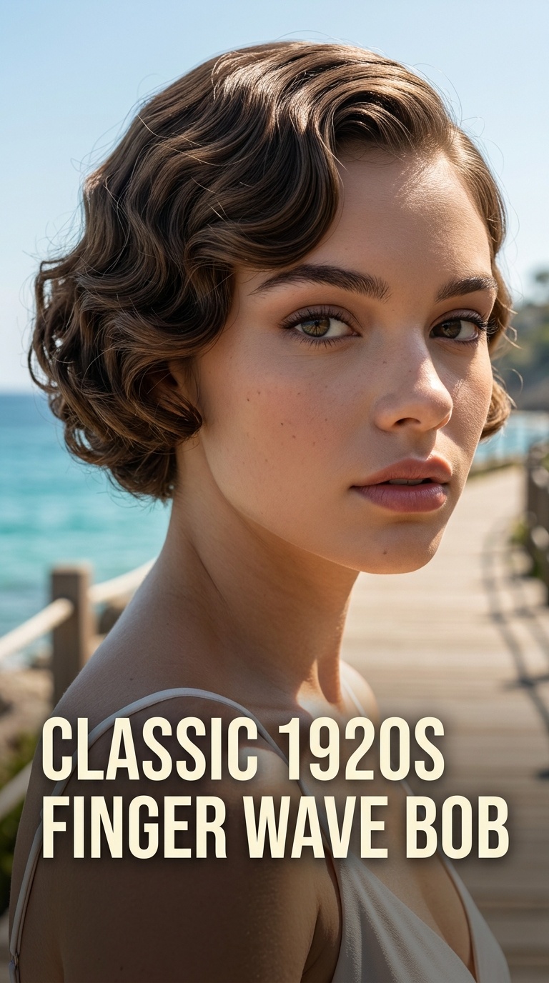 Classic 1920s Finger Wave Bob