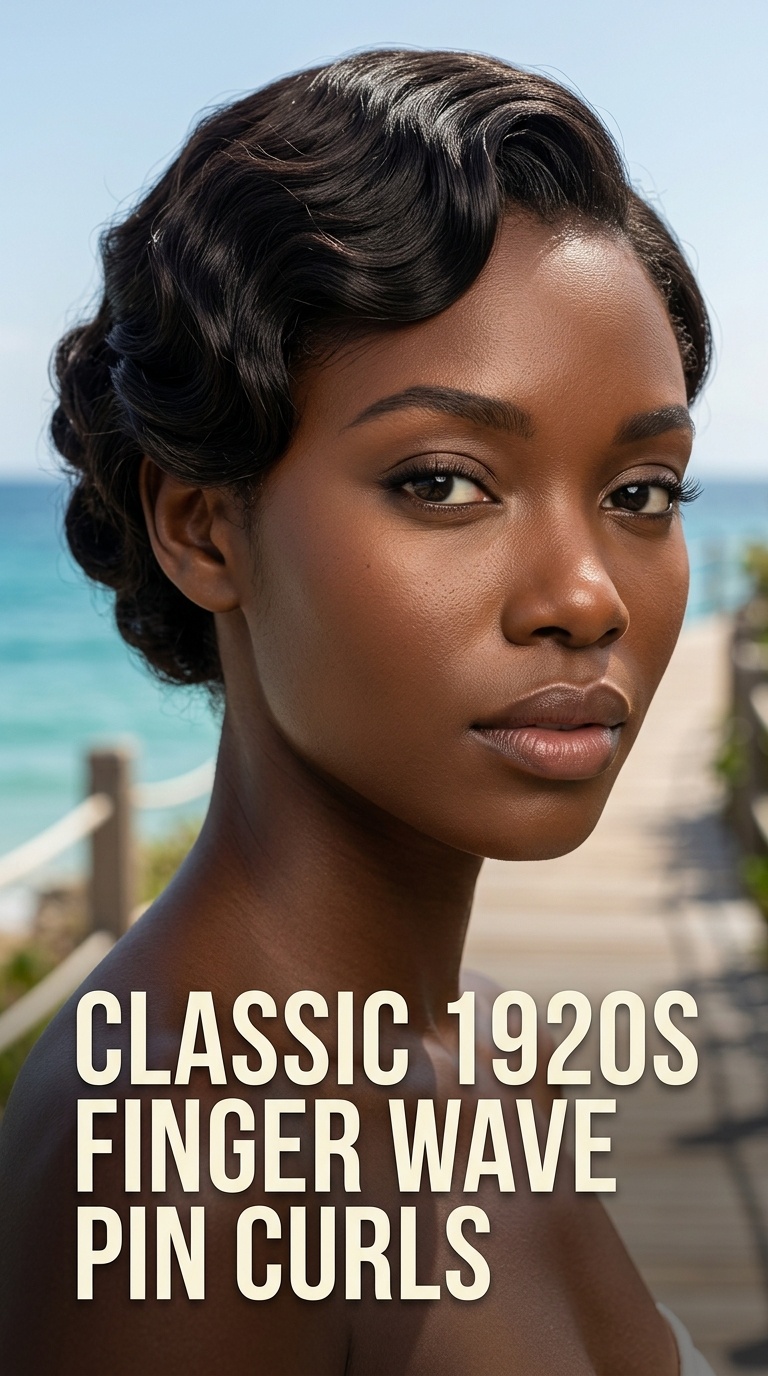 Classic 1920s Finger Wave Pin Curls