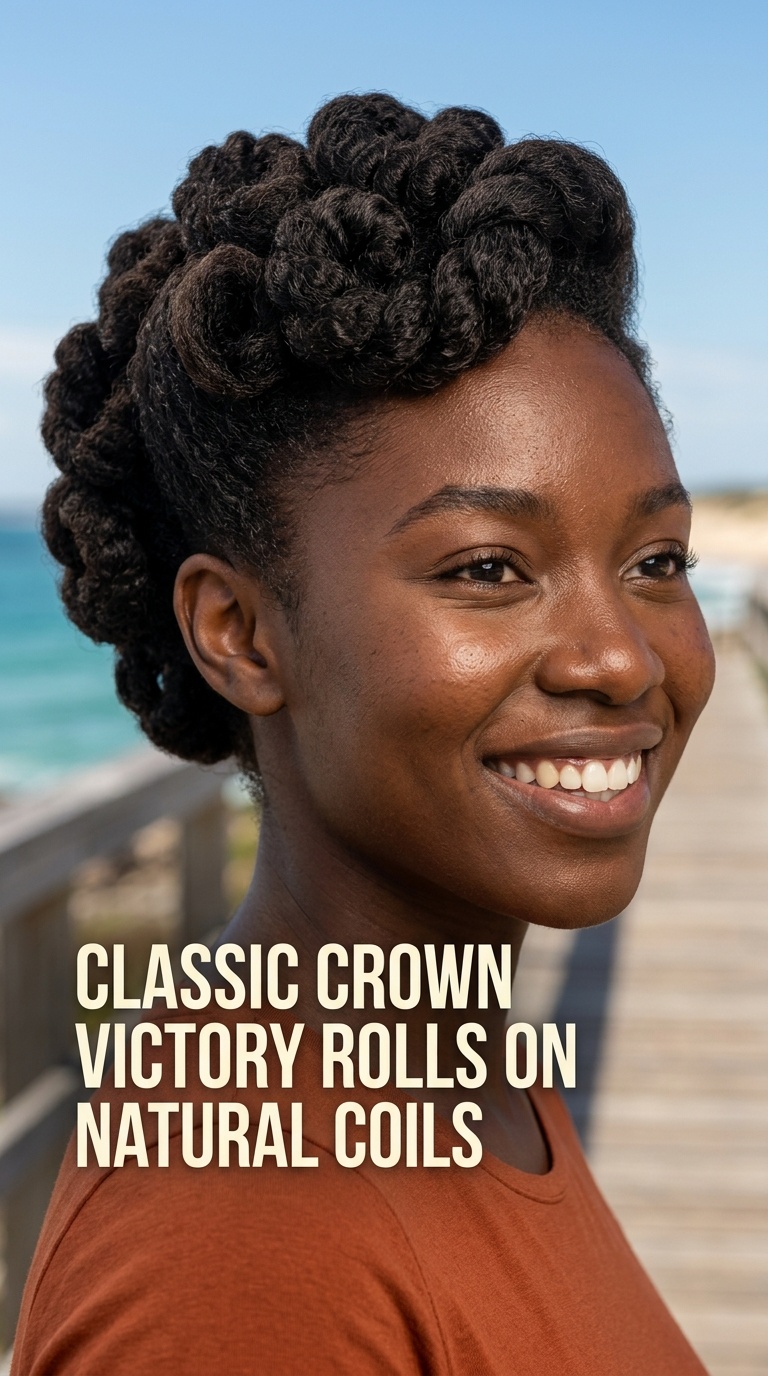 Classic Crown Victory Rolls on Natural Coils
