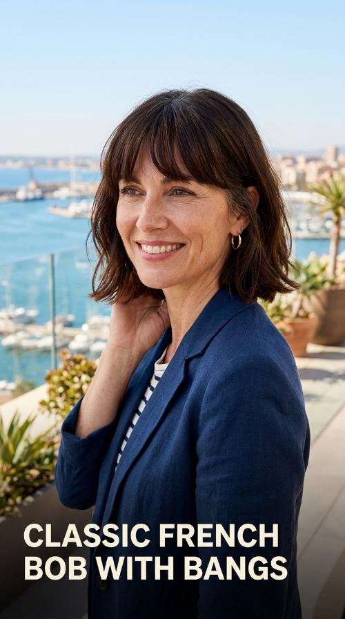 Classic French Bob with Bangs