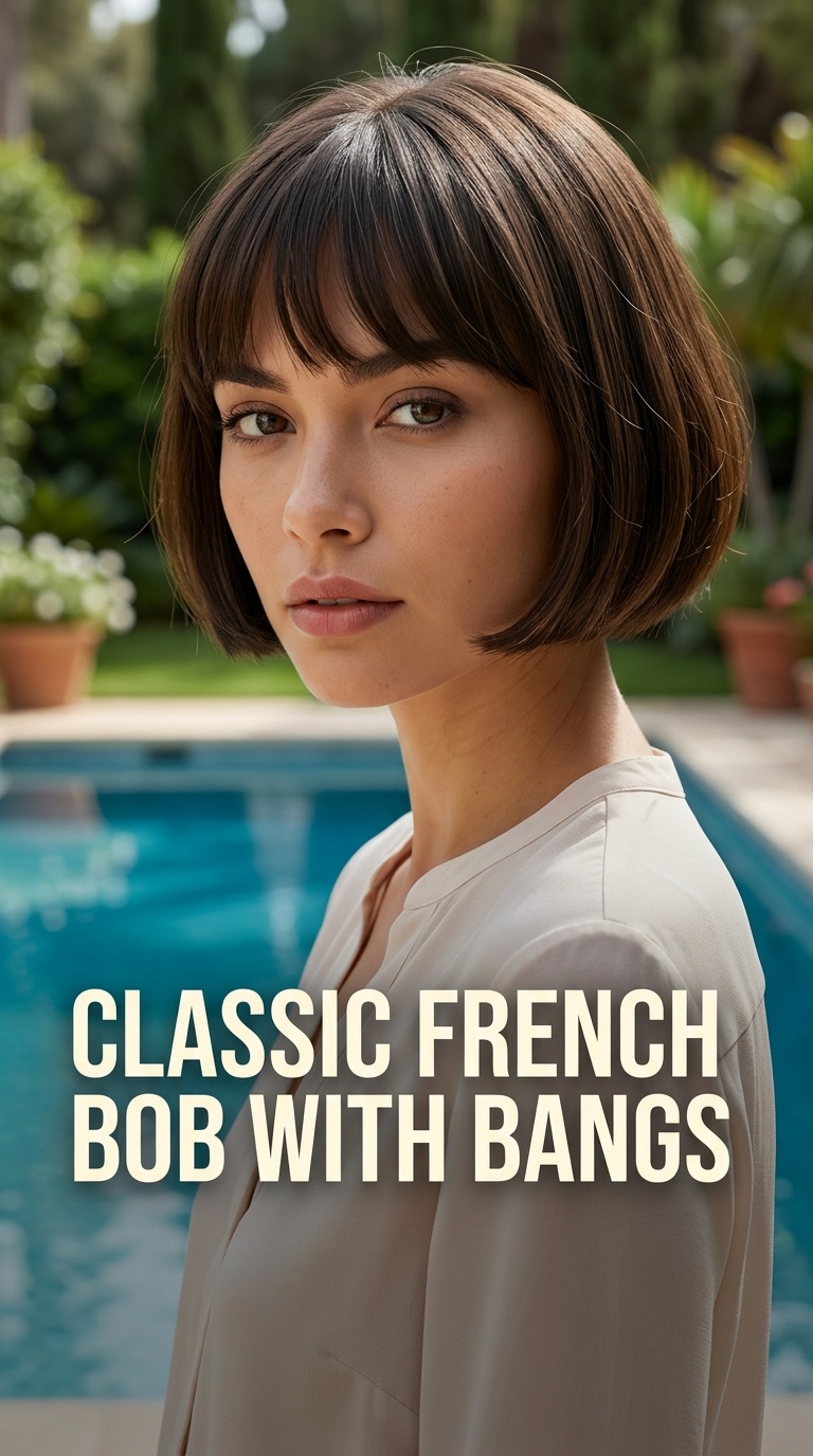 Classic French Bob with Bangs