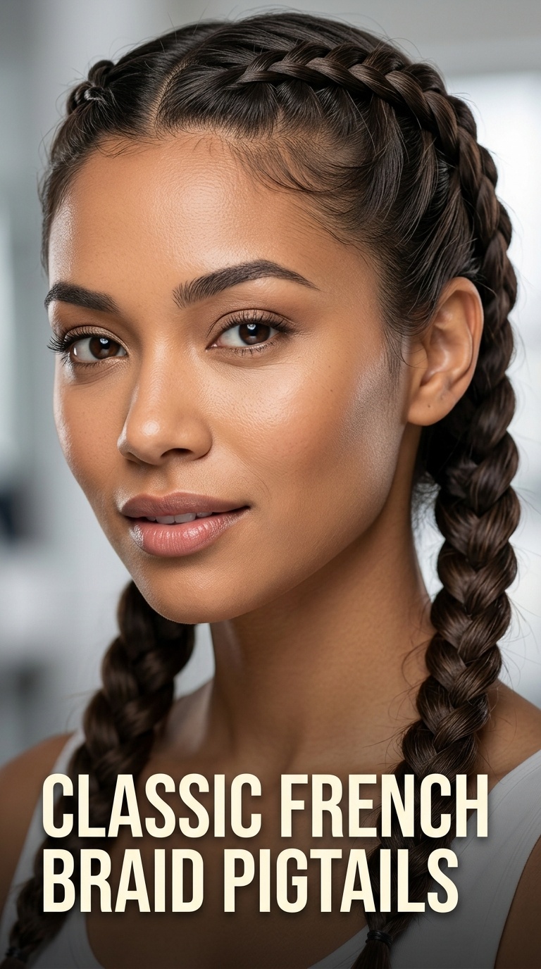Classic French Braid Pigtails