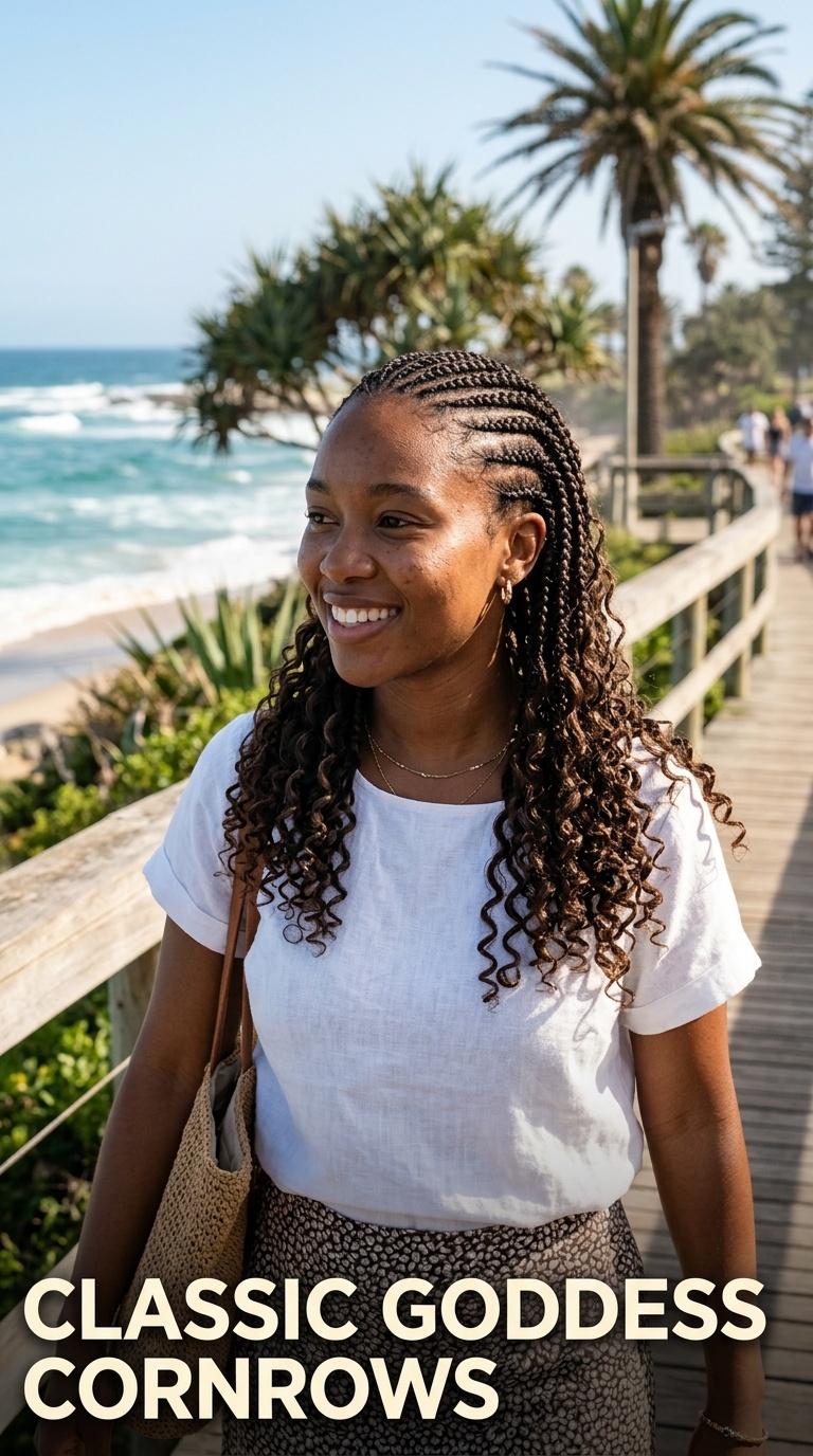 Classic Goddess Cornrows