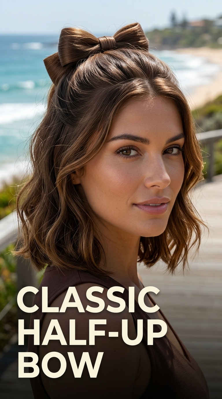 Classic Half-Up Bow