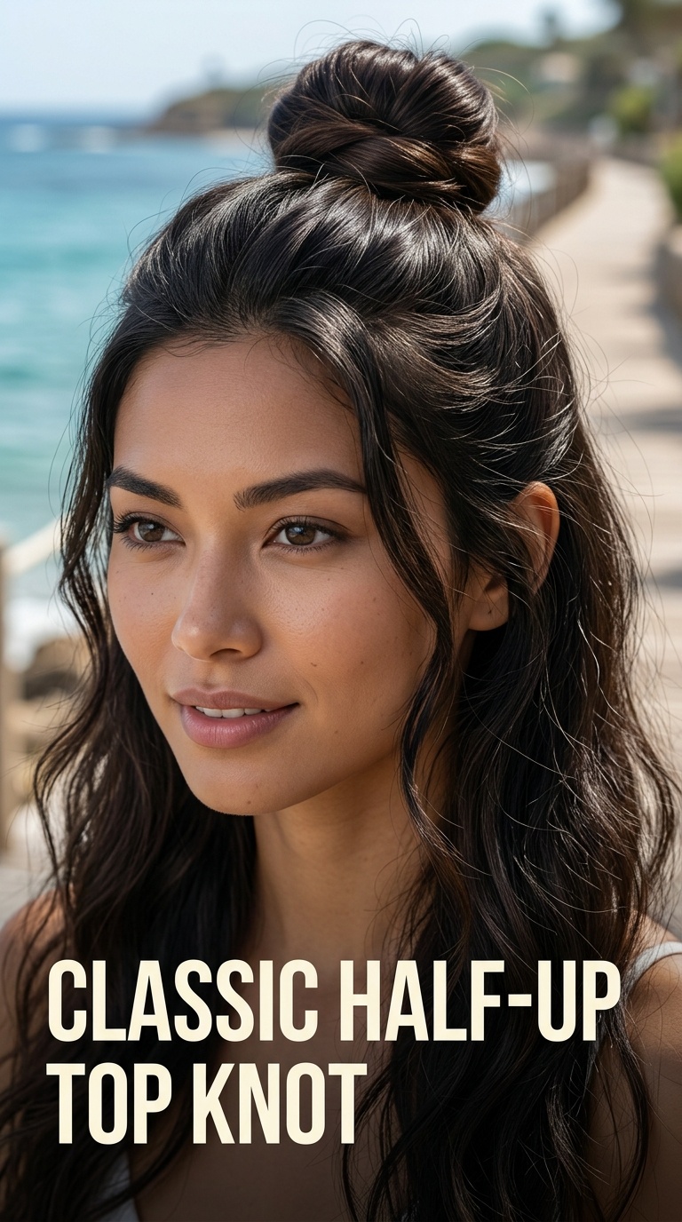 Classic Half-Up Top Knot