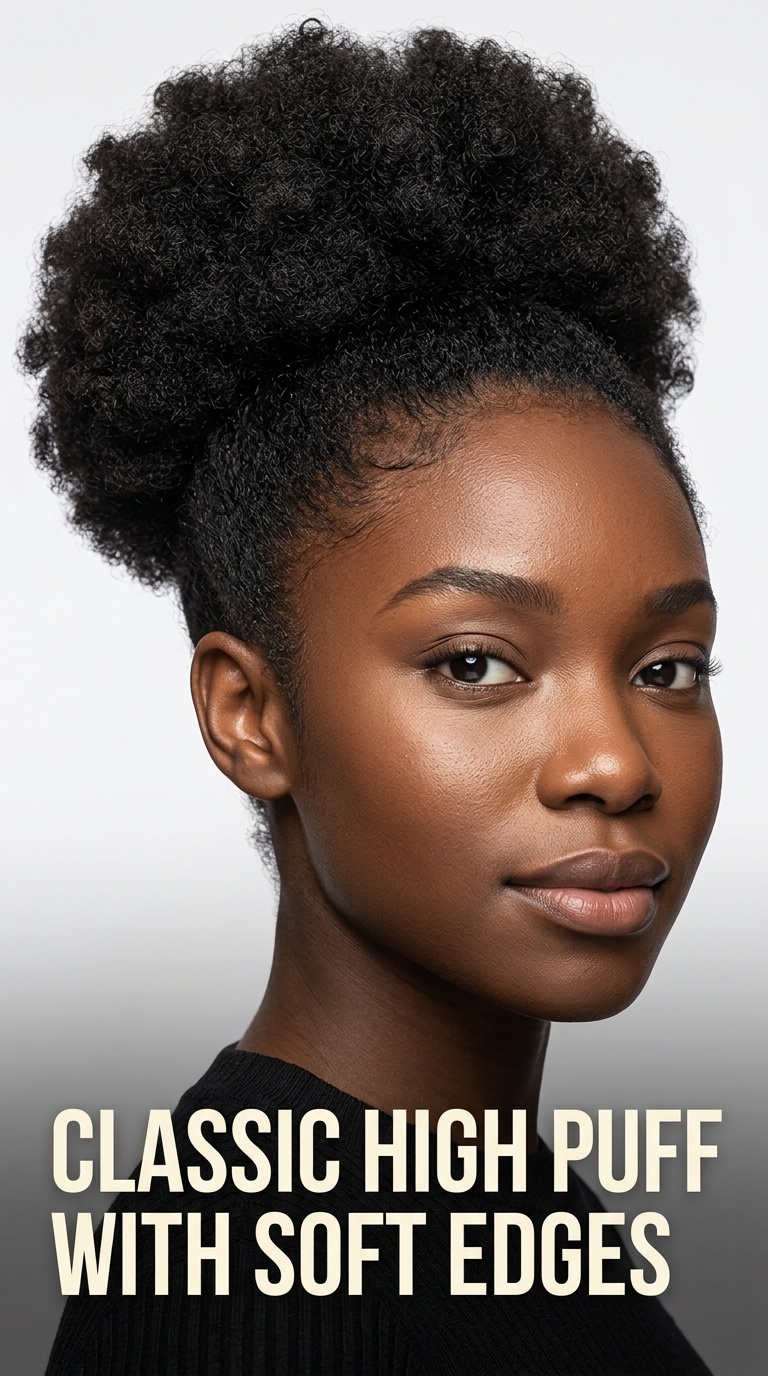 Classic High Puff with Soft Edges