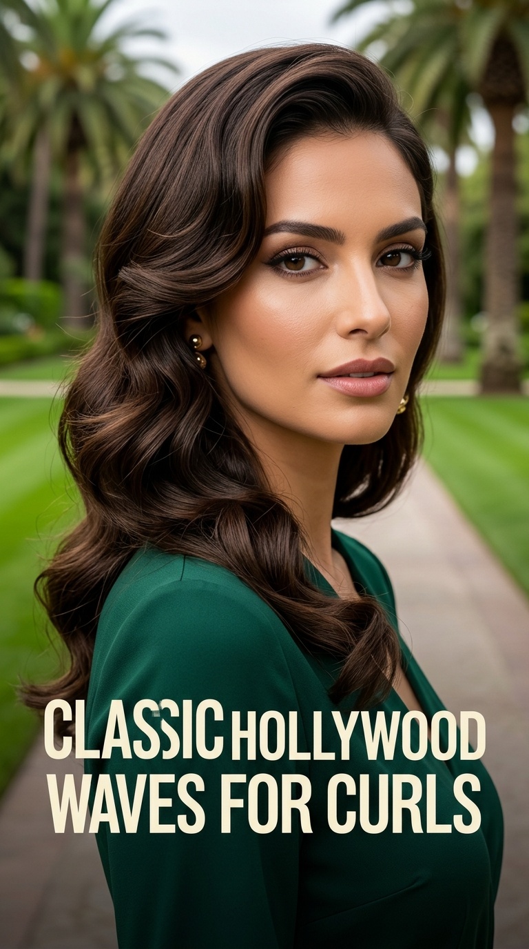 Classic Hollywood Waves for Curls