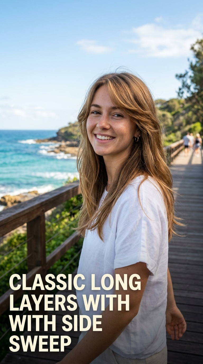 Classic Long Layers with Side Sweep