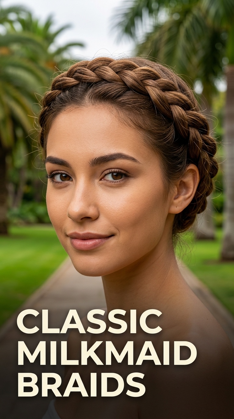 Classic Milkmaid Braids