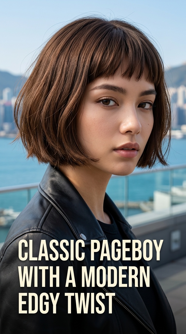 Classic Pageboy with a Modern Edgy Twist