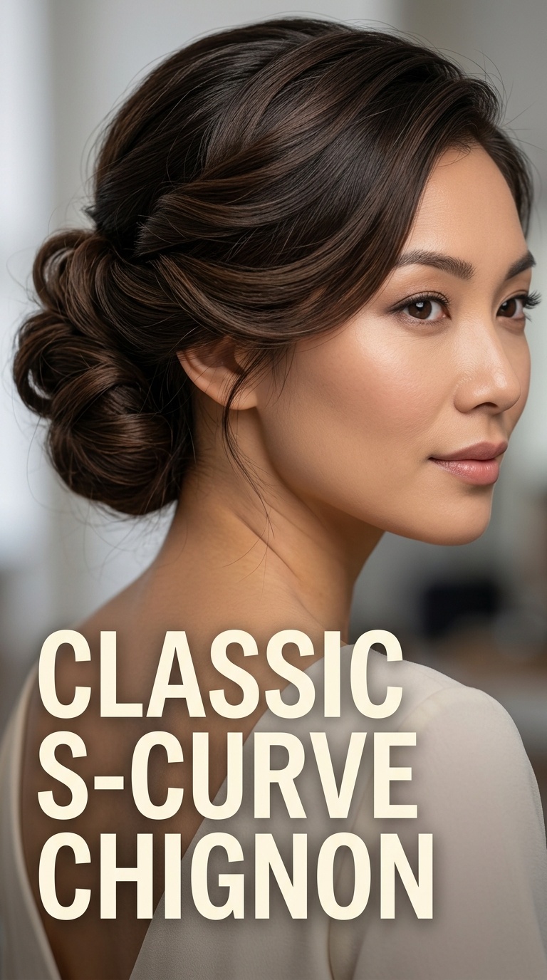 Classic S-Curve Chignon
