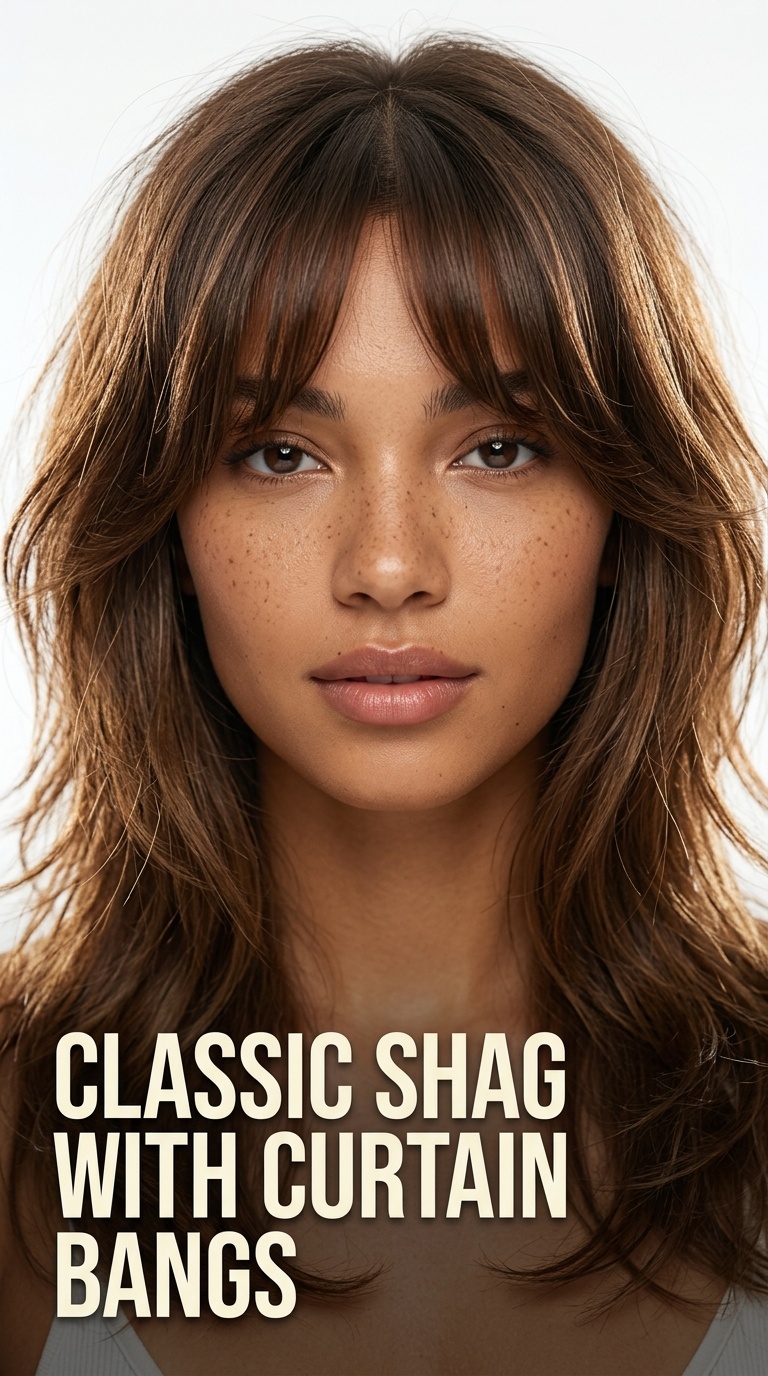 Classic Shag with Curtain Bangs