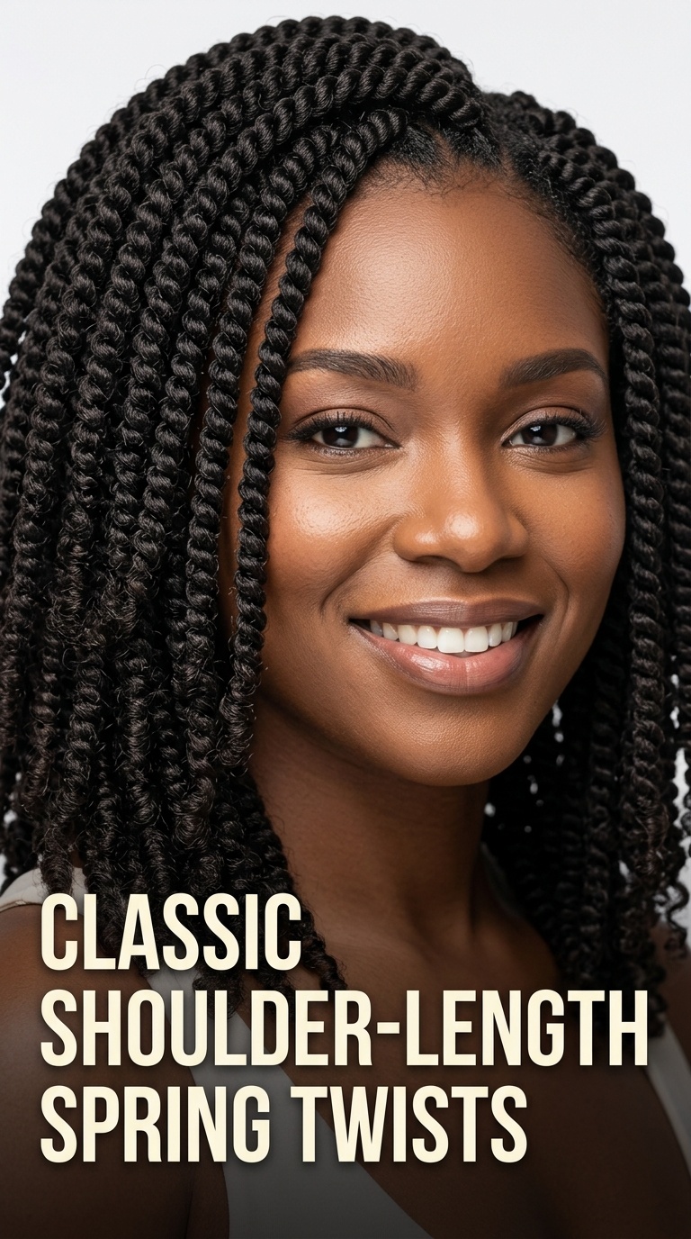 Classic Shoulder-Length Spring Twists