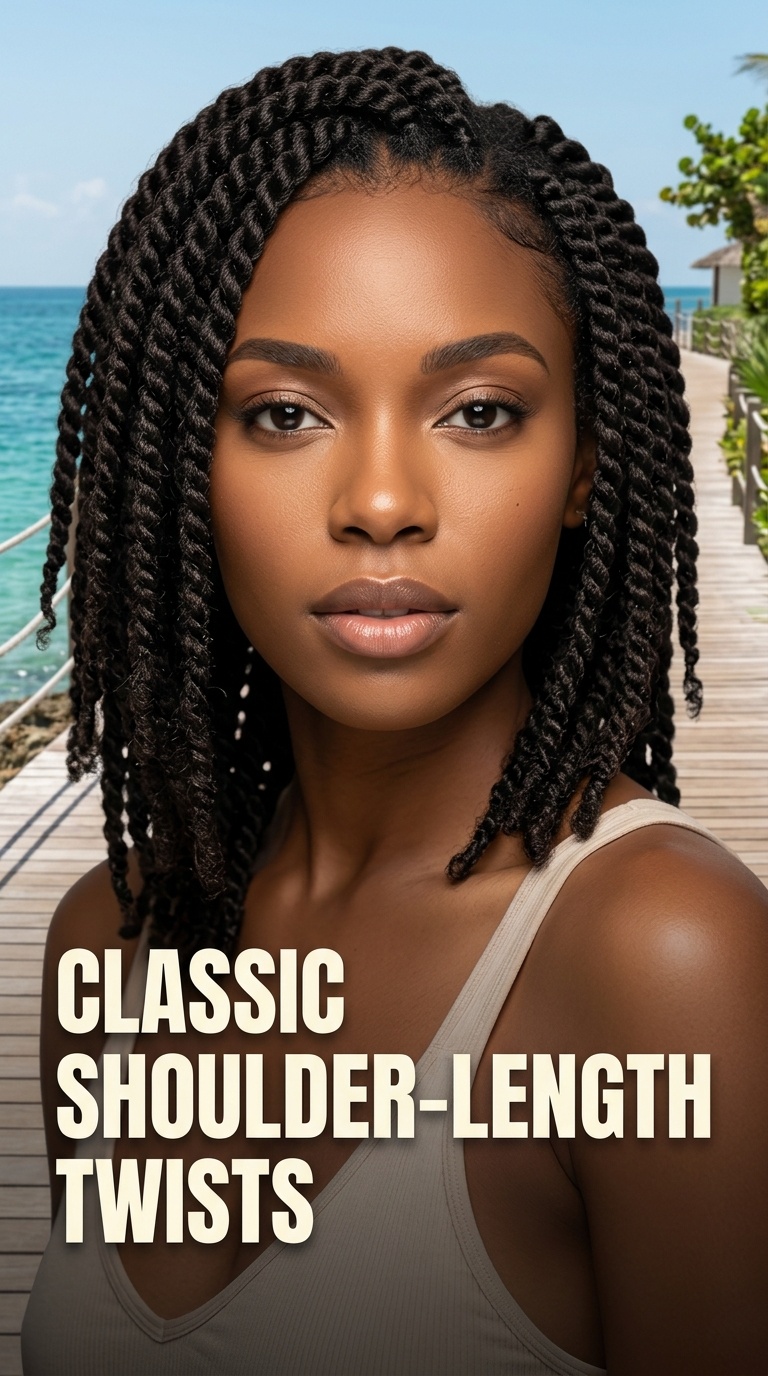 Classic Shoulder-Length Twists