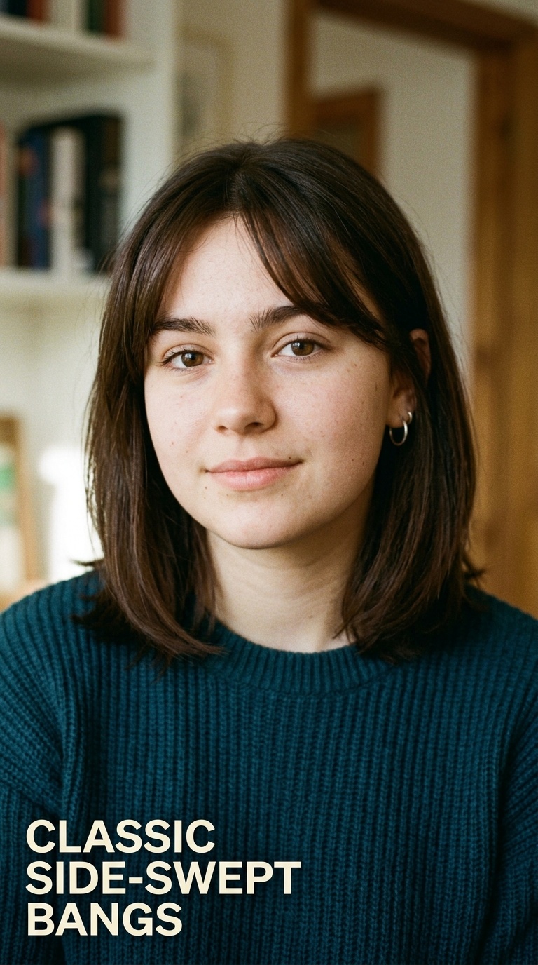 Classic Side-Swept Bangs
