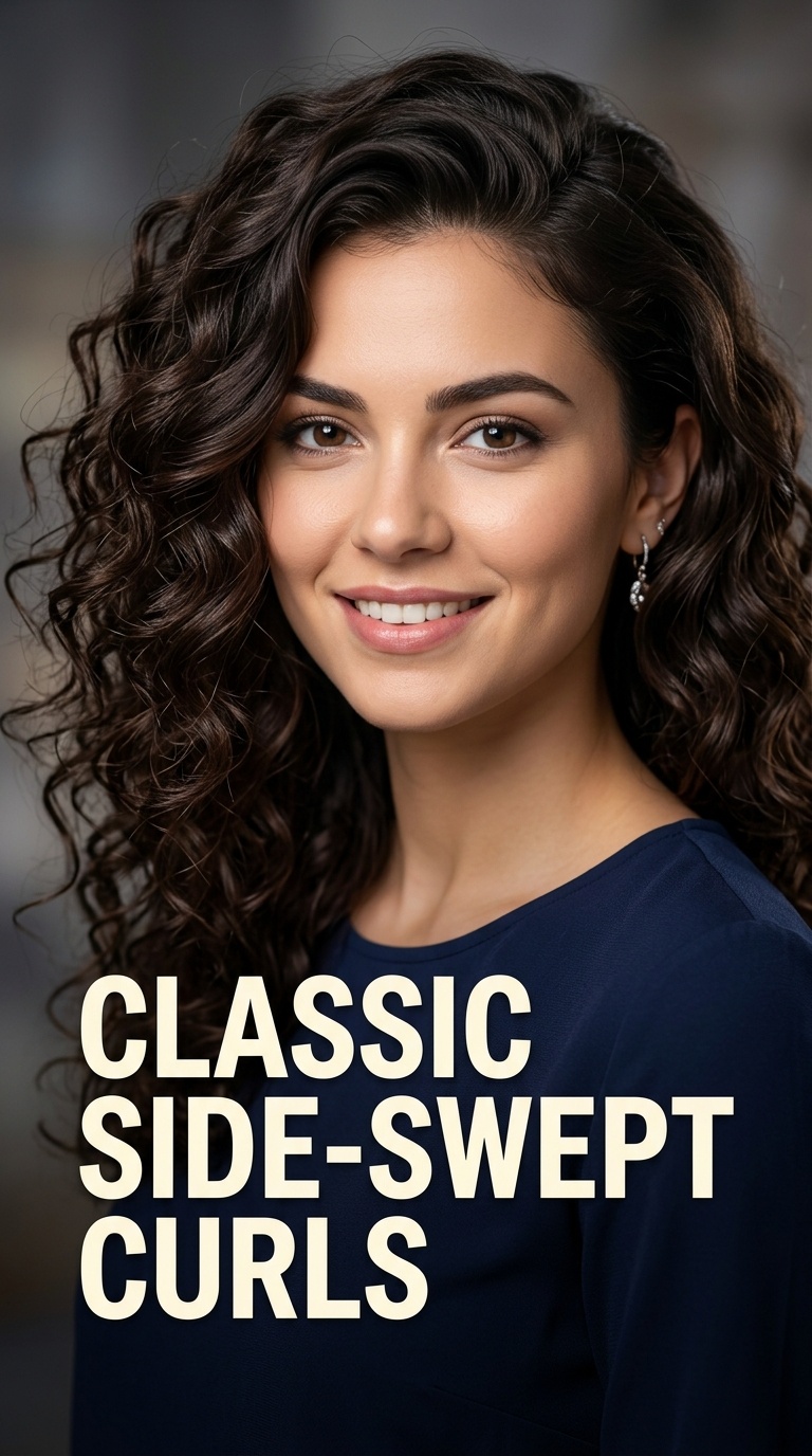 Classic Side-Swept Curls