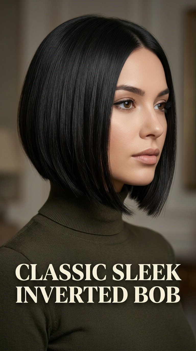 Classic Sleek Inverted Bob