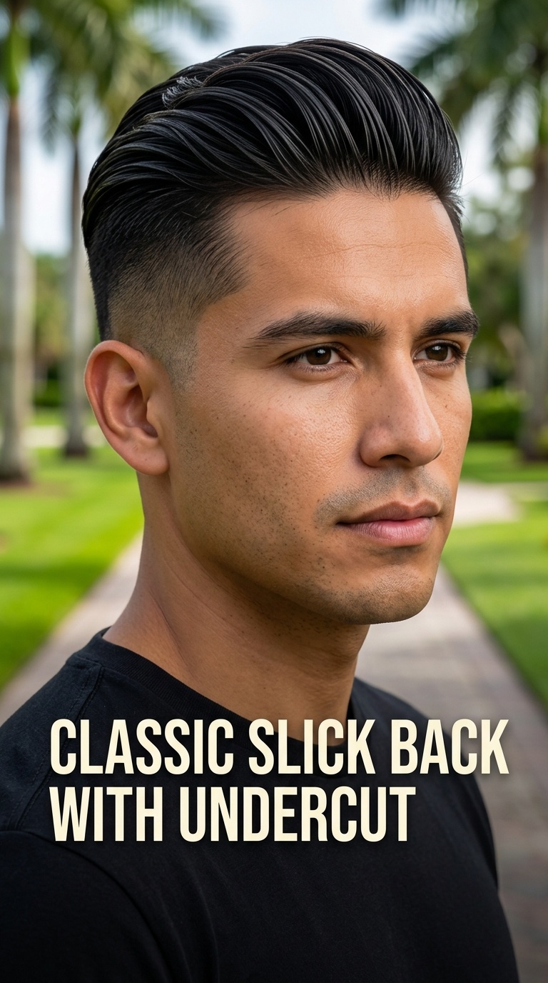 Classic Slick Back with Undercut