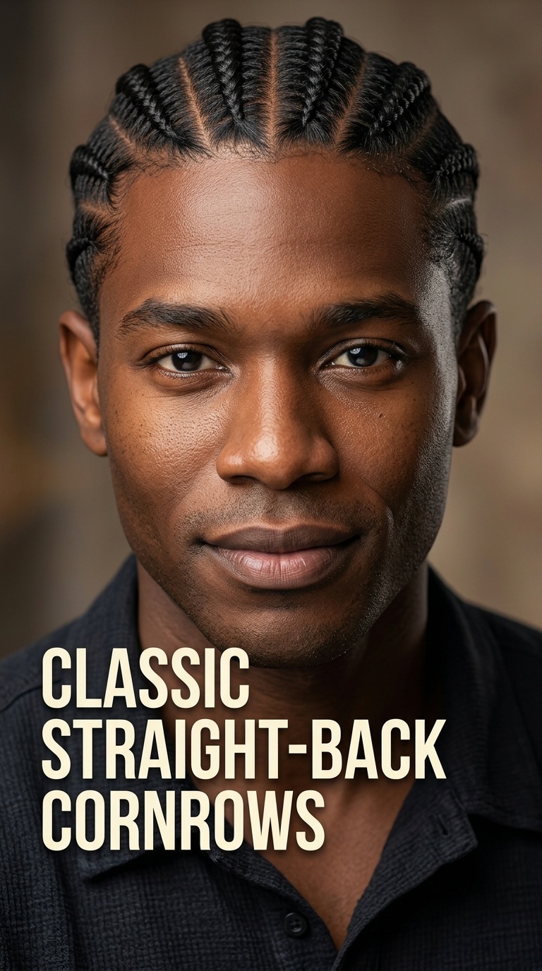 Classic Straight-Back Cornrows