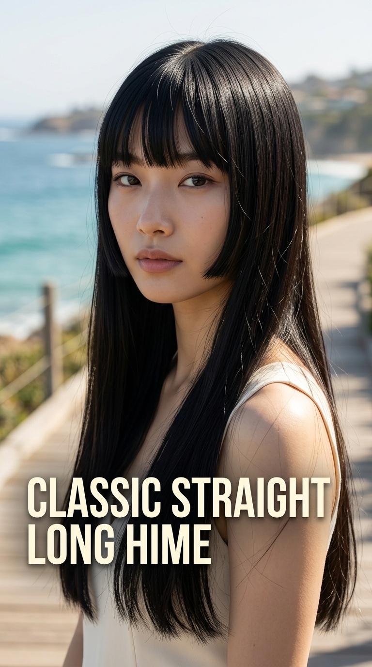 Classic Straight Long Hime