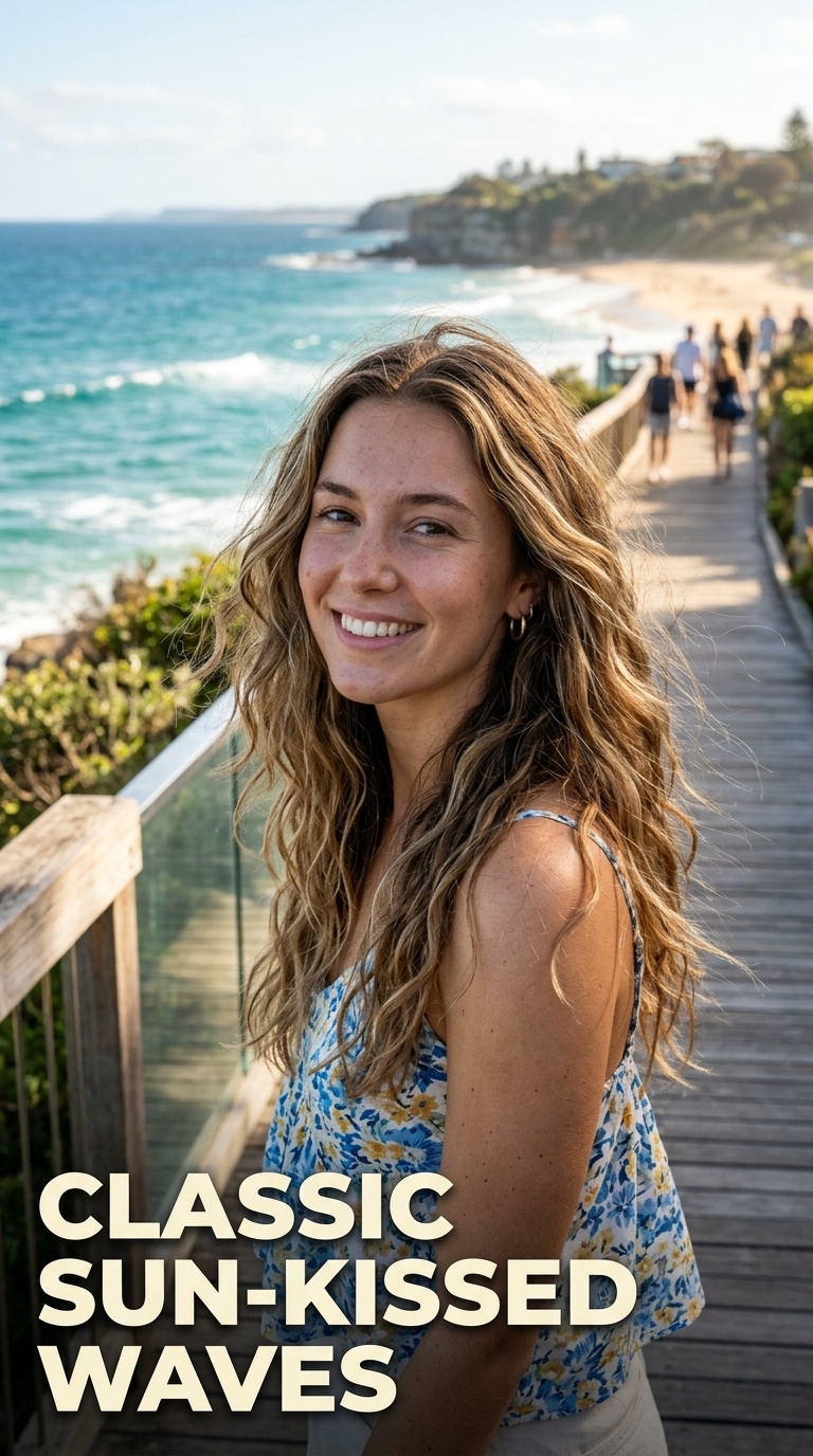 Classic Sun-Kissed Waves
