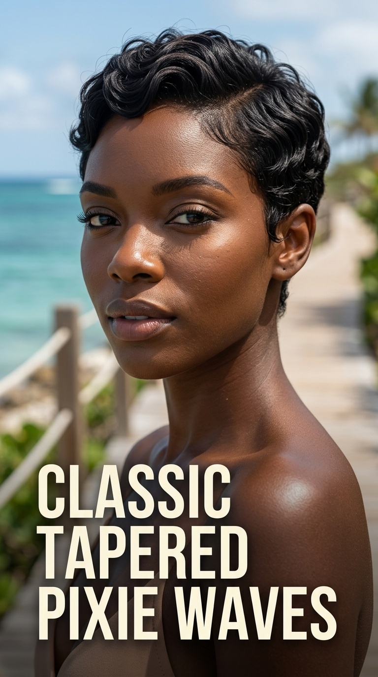 Classic Tapered Pixie Waves