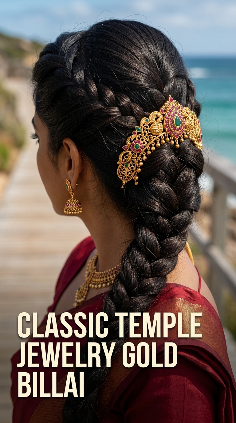 Classic Temple Jewelry Gold Billai