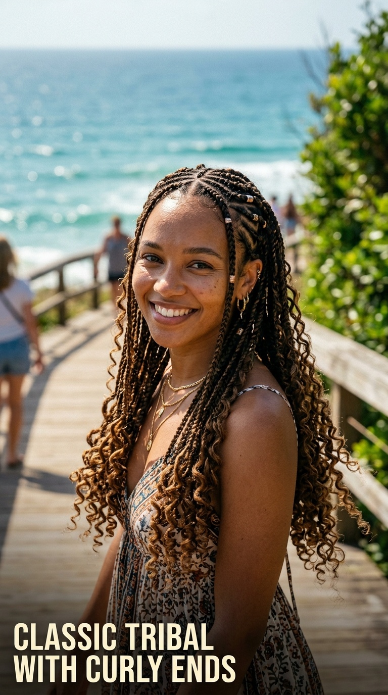 Classic Tribal with Curly Ends