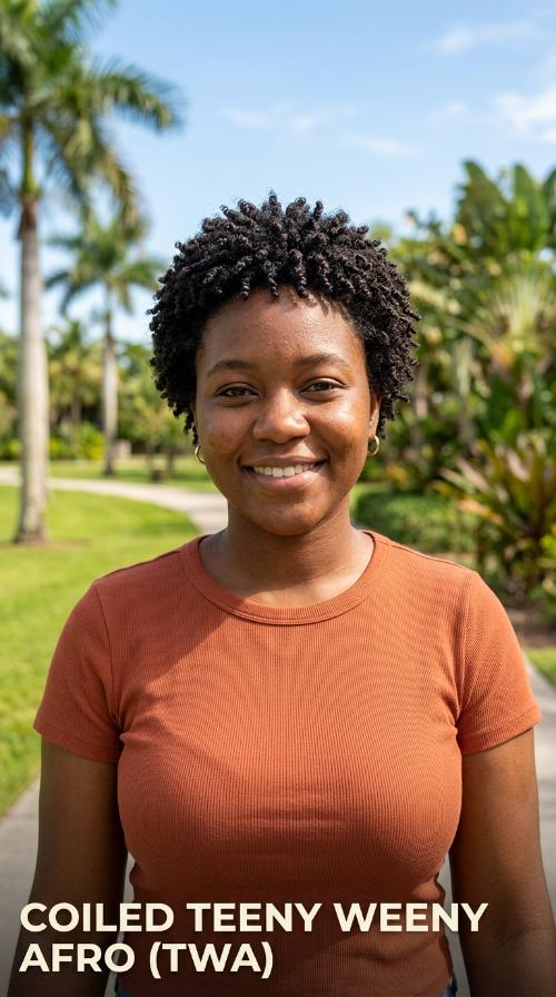 Coiled Teeny Weeny Afro (TWA)