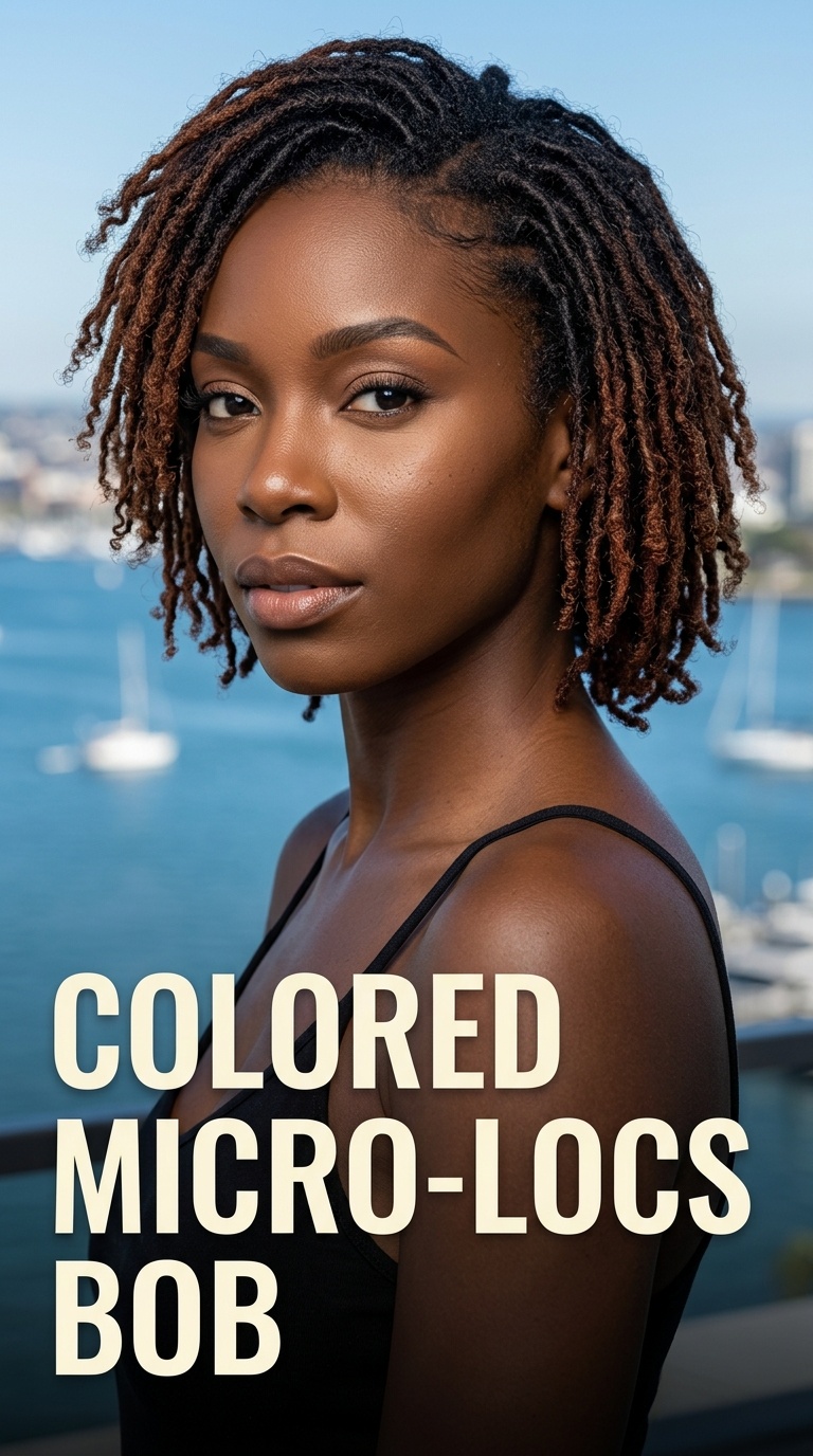 Colored Micro-Locs Bob