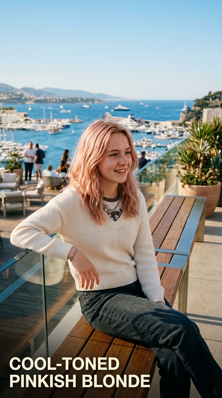 Cool-Toned Pinkish Blonde