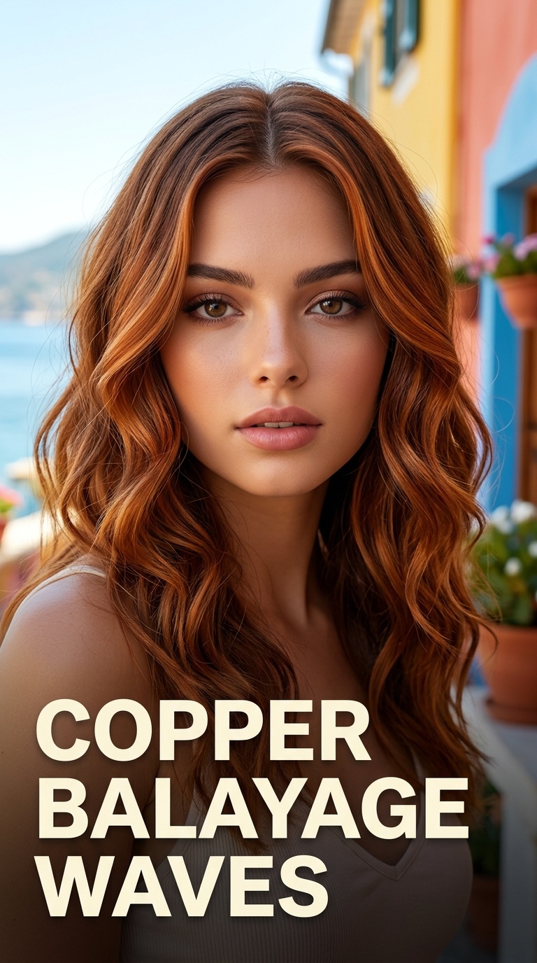 Copper Balayage Waves