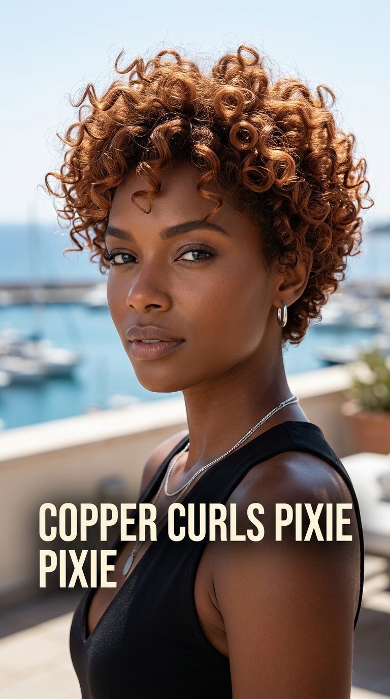 Copper Curls Pixie