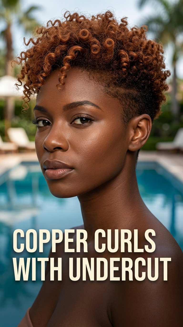 Copper Curls with Undercut