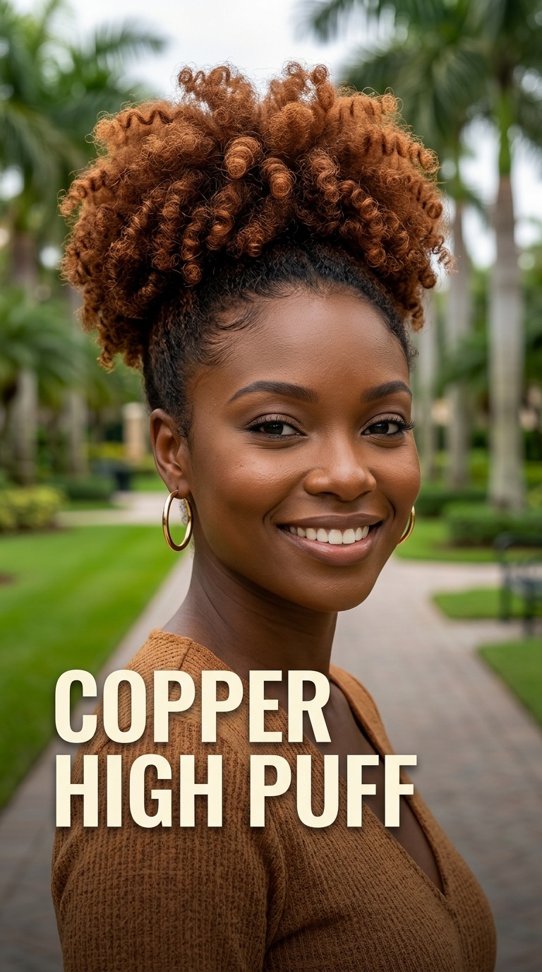 Copper High Puff