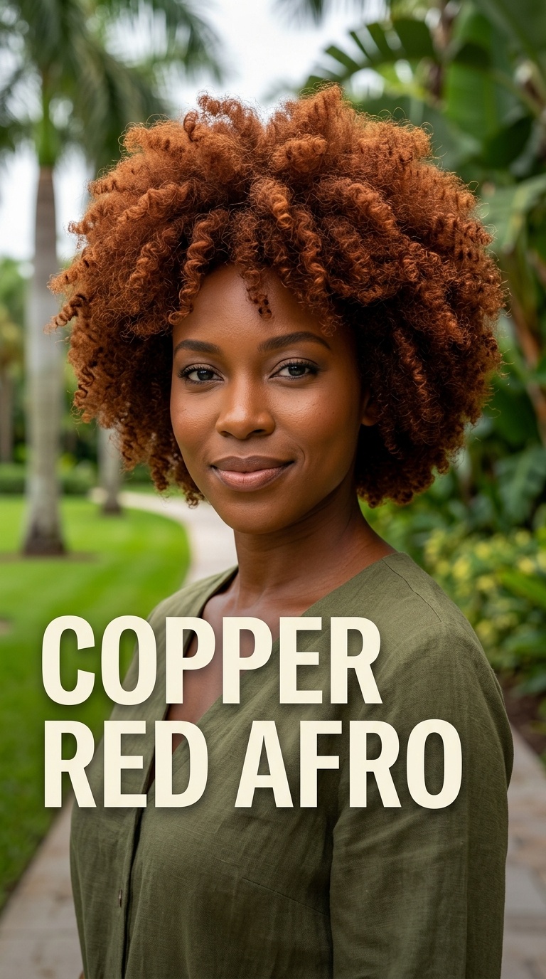 Copper Red Afro