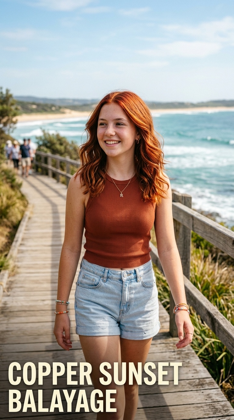 Copper Sunset Balayage