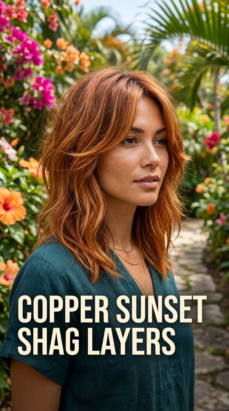 Copper Sunset Shag Layers