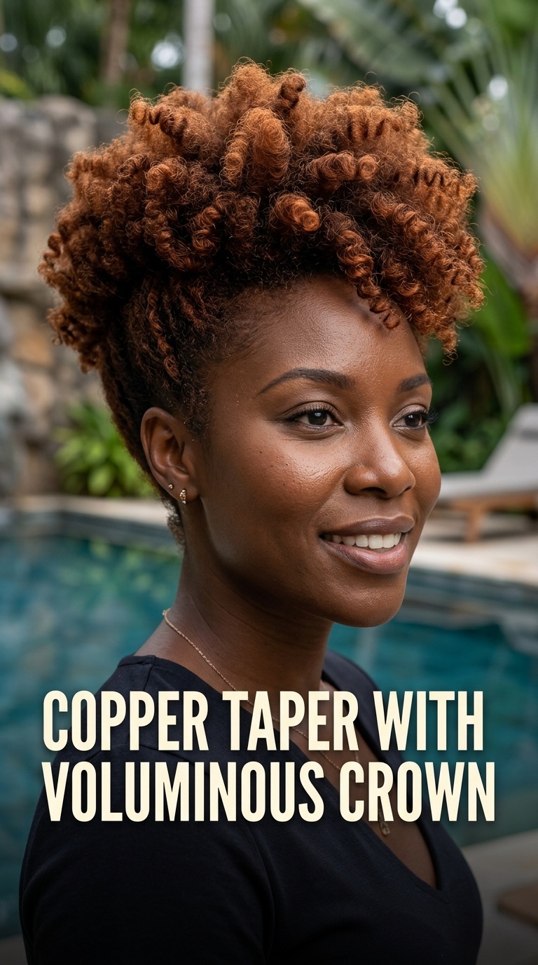 Copper Taper with Voluminous Crown
