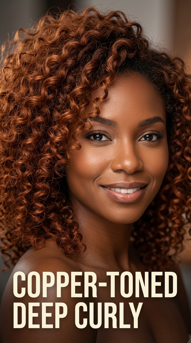 Copper-Toned Deep Curly