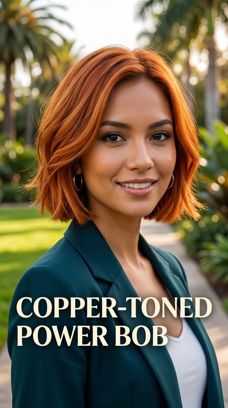 Copper-Toned Power Bob