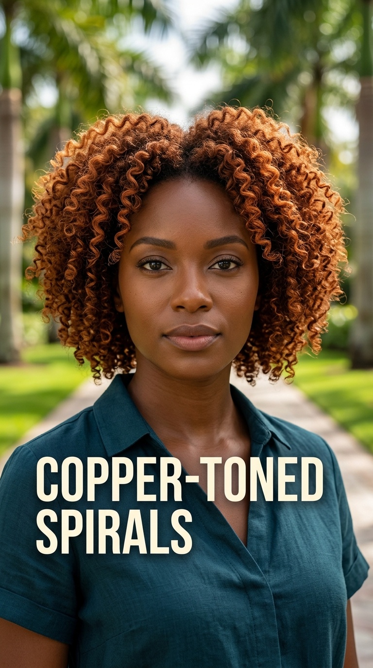Copper-Toned Spirals
