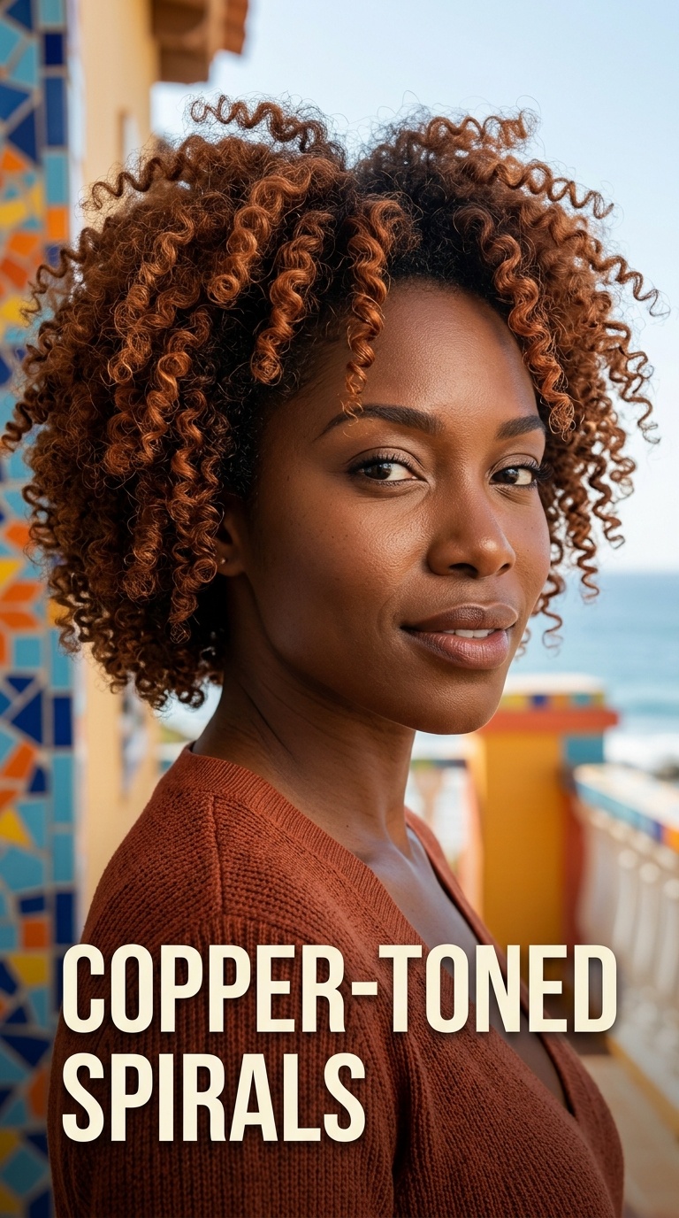 Copper-Toned Spirals