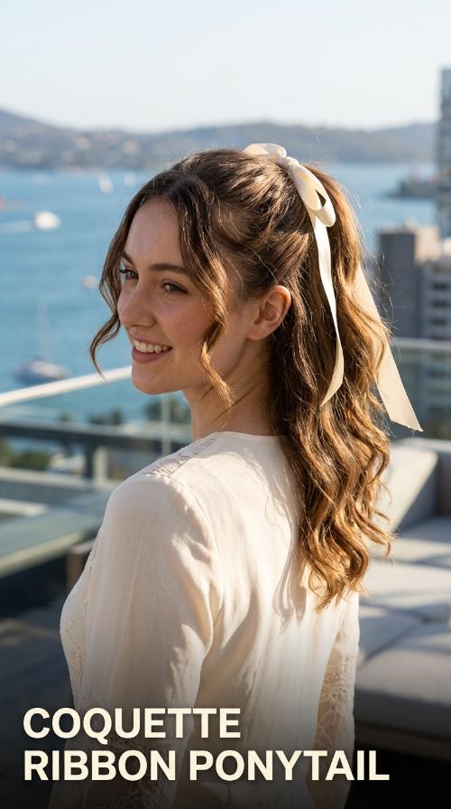 Coquette Ribbon Ponytail