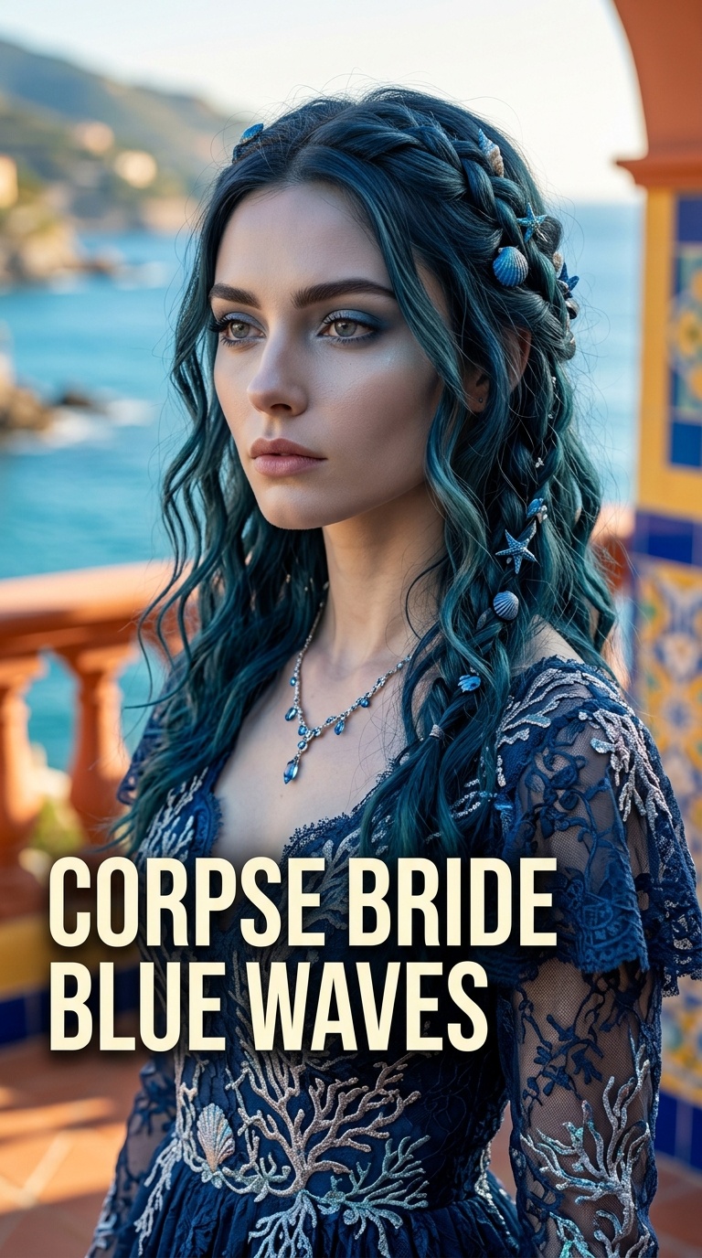 Corpse Bride Blue Waves