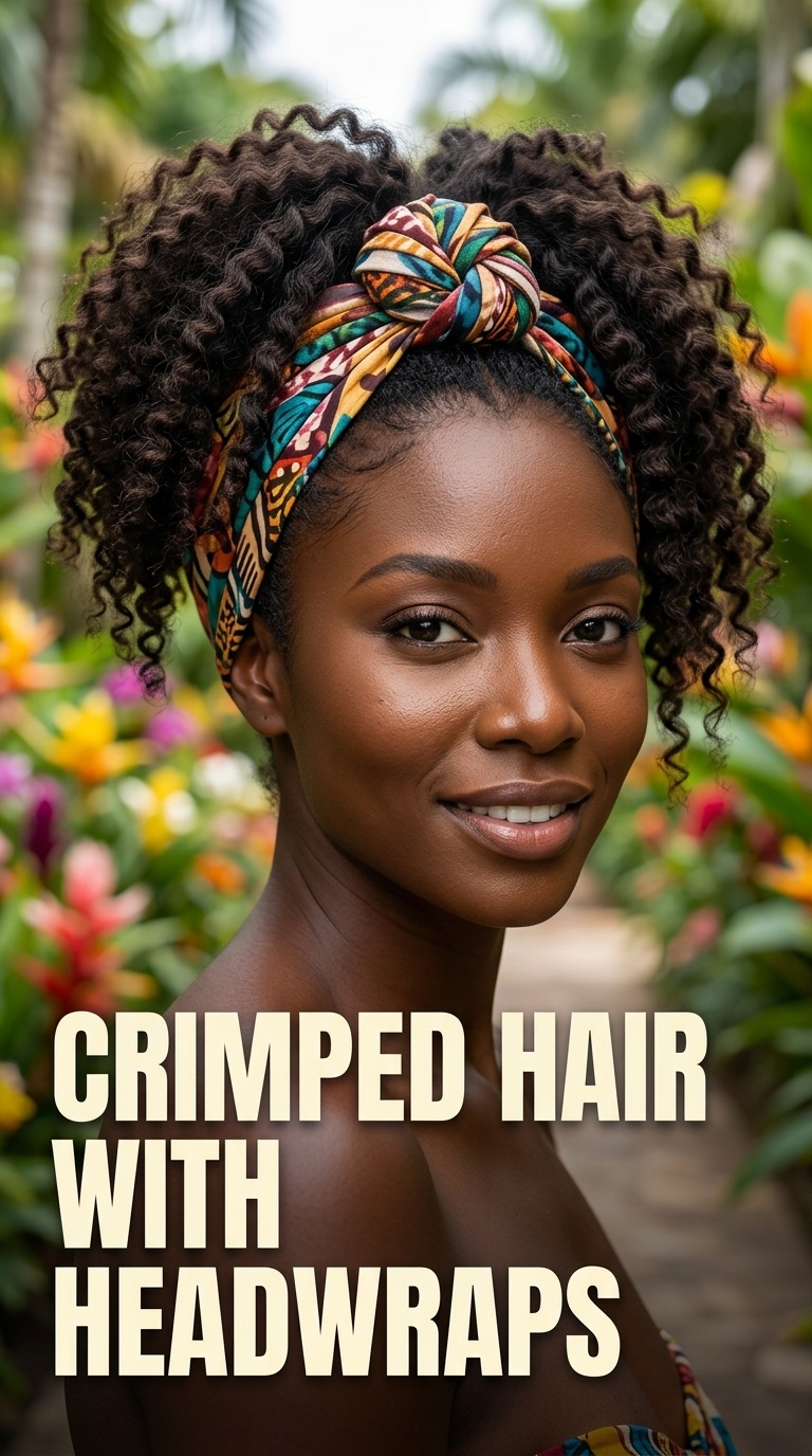 Crimped Hair with Headwraps
