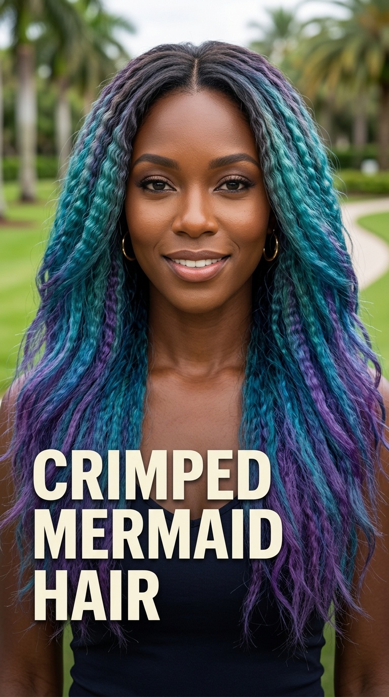 Crimped Mermaid Hair